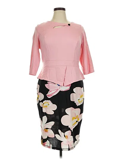 Pre-owned Homeyee Casual Dress In Pink