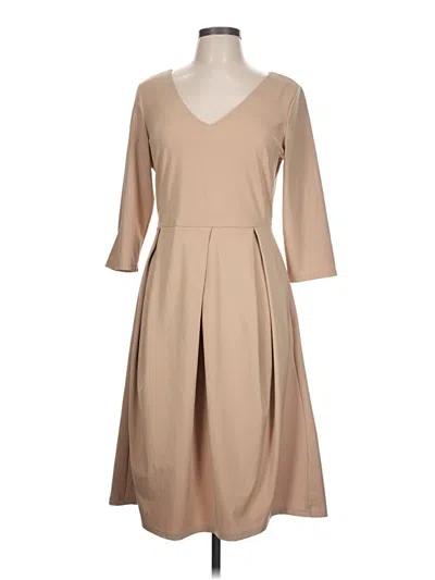 Pre-owned Homeyee Casual Dress In Tan