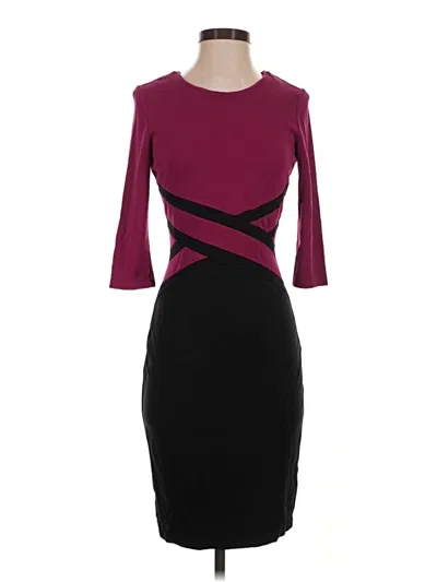 Pre-owned Homeyee Cocktail Dress In Burgundy