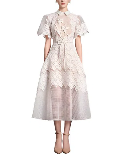 Homeyee Embellished Midi Dress In Multi
