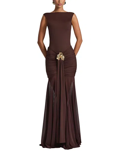 Homeyee Maxi Dress In Brown