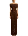 Homeyee Maxi Dress In Brown