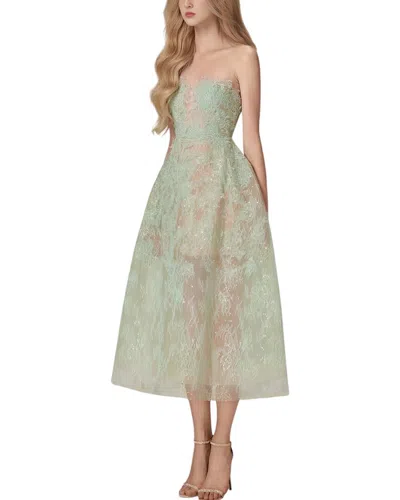 Homeyee Midi Dress In Green