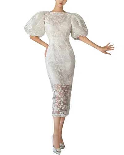 Homeyee Midi Dress In White