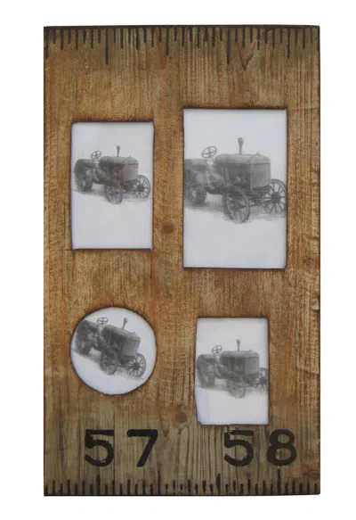Homezia 1" X 19" X 1" Brown Wooden Photo Frame