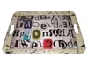 Homezia 1 X 20 X 15 Multi Color Metal Inspiration Tray In Multi