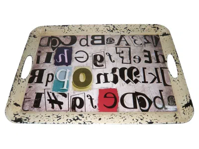 Homezia 1 X 20 X 15 Multi Color Metal Inspiration Tray