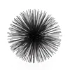 Homezia 10" Black Iron Decorative Orb Tabletop Sculpture
