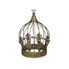 Homezia 10" Bronze Metal Hand Painted Decorative Crown
