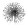 Homezia 10" Silver Metal Spiky Sphere Tabletop Sculpture