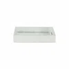 Homezia 10" Silver Rectangular Wood Handmade Tray In Multi
