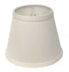 Homezia 10" White Empire Hardback Slanted No Slub Lampshade