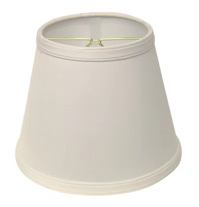 Homezia 10" White Empire Hardback Slanted No Slub Lampshade