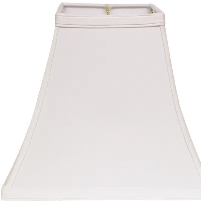 Homezia 10" White Square Bell No Slub Lampshade
