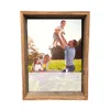 Homezia 10" X 10" Rustic Farmhouse Dark Gray Wood Shadow Box