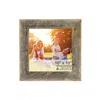 Homezia 10" X 10" Rustic Farmhouse Brown Wood Frame