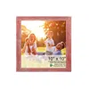 Homezia 10" X 10" Rustic Farmhouse Brown Wood Frame