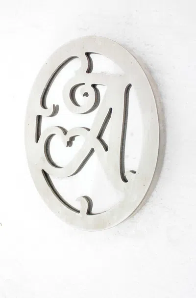 Homezia 10" X 8" White Wood Wall Decor