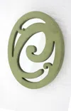 Homezia 10" X 8" X 1" Green, Cottage Style, Wall Decor - Letter C