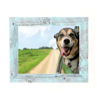 Homezia 10x10 Rustic White Washed Picture Frame With Plexiglass Holder