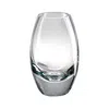 Homezia 11" Clear Lead Free Crystal Oval Table Vase