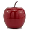 Homezia 11" Red Aluminum Decorative Apple Tabletop Sculpture