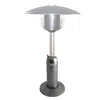 Homezia 11000 Btu Silver Steel Propane Cylindrical Pole Tabletop Patio Heater