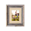 Homezia 11x14 Rustic Burlap Picture Frame With Plexiglass