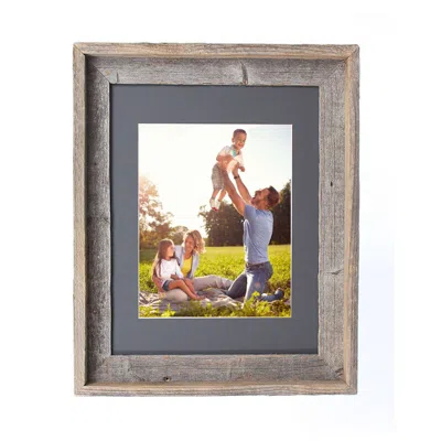 Homezia 11x14 Rustic Cinder Picture Frame With Plexiglass Holder In Multi