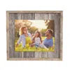 Homezia 11"x14" Rustic Weathered Gray Picture Frame With Plexiglass Holder
