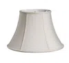 Homezia 12" Cream Slanted Oval Paperback Shantung Lampshade