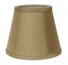 Homezia 12" Pale Brown Hardback Empire Slanted Slanted No Slub Lampshade