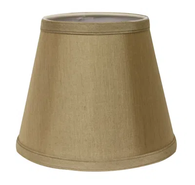 Homezia 12" Pale Brown Hardback Empire Slanted Slanted No Slub Lampshade