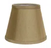 Homezia 12" Pale Brown Hardback Empire Slanted Slanted No Slub Lampshade