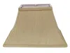 Homezia 12" Pale Brown Rectangle Bell No Slub Lampshade
