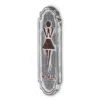 Homezia 12" Rustic Gray Metal Womens Room Wall Decor
