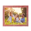 Homezia 12" X 12" Rustic Farmhouse Red Wood Frame