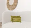 Homezia 12" X 20" X 5" Lime Cowhide Pillow 2 Pack