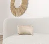 Homezia 12" X 20" X 5" Tan Cowhide Pillow 2 Pack