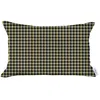 Homezia 12" X 20" Yellow Houndstooth Zippered Handmade Polyester Lumbar Pillow Cover