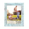 Homezia 11x14 Rustic Blue Picture Frame With Plexiglass Holder