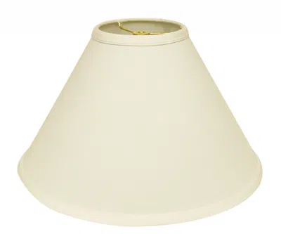 Homezia 13" Ivory Deep Cone No Slub Lampshade In Neutral