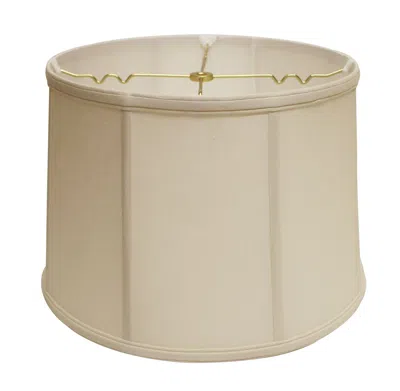 Homezia 13" Off White Throwback Drum Linen Lampshade