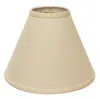 Homezia 13" Parchment Biege Deep Cone Linen Lampshade