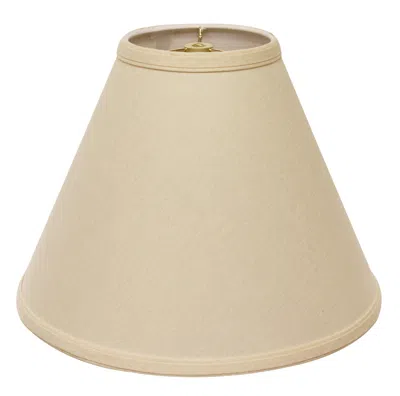 Homezia 13" Parchment Biege Deep Cone Linen Lampshade In Neutral