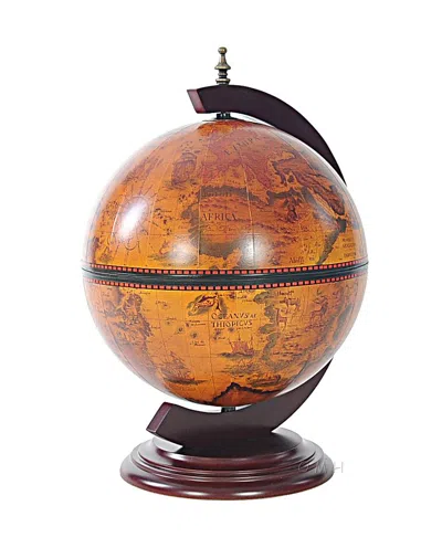 Homezia 13" X 15" X 19" Red Globe With Chess Holder