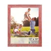 Homezia 12" X 16" Rustic Farmhouse Red Wood Frame