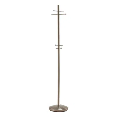 Homezia 13" X 67" Brushed Steel Brushed Steel Coat Rack In Gold