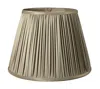 Homezia 14" Ash Slanted Pleated Tafetta Lampshade