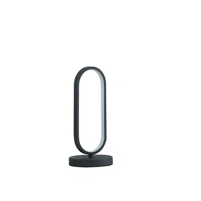 Homezia 14" Black Metal Desk Led Table Lamp